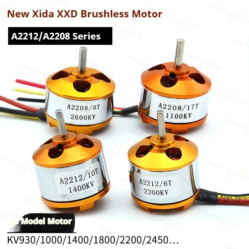 

Модель самолета Xxd, новый бесщеточный двигатель Xida A2212, доступны высокоскоростные варианты — Kv1000/1400/2200/2450 для игрушек с дистанционным управлением