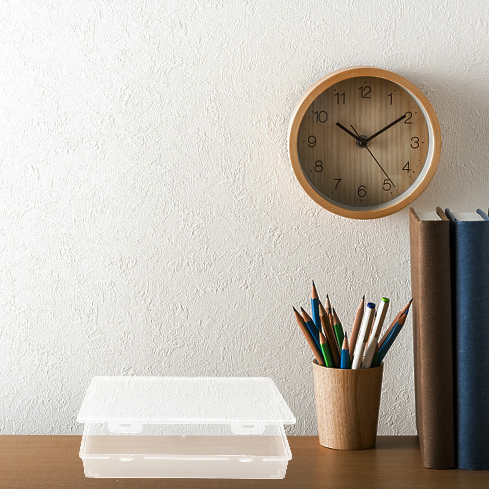 

Document Storage Box Sturdy Transparent Desktop Paper File Organizer Large Capacity Certificate Organizer Practical Filing