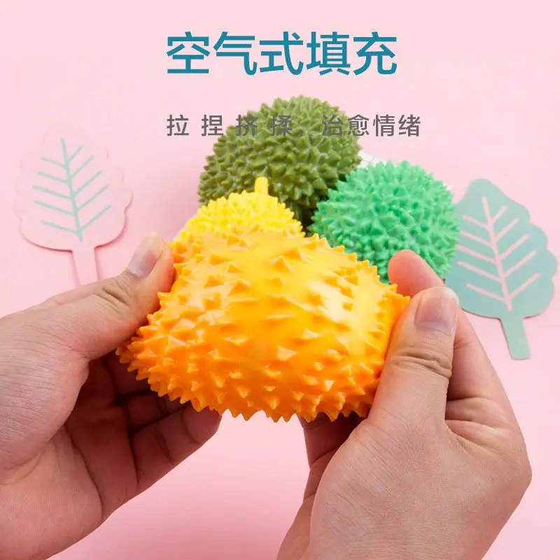 Funny Durian Squeeze Toy Big Fruit Decompression Toys Yellow Green Ball Adult Stress Relief Creative Prank Toy