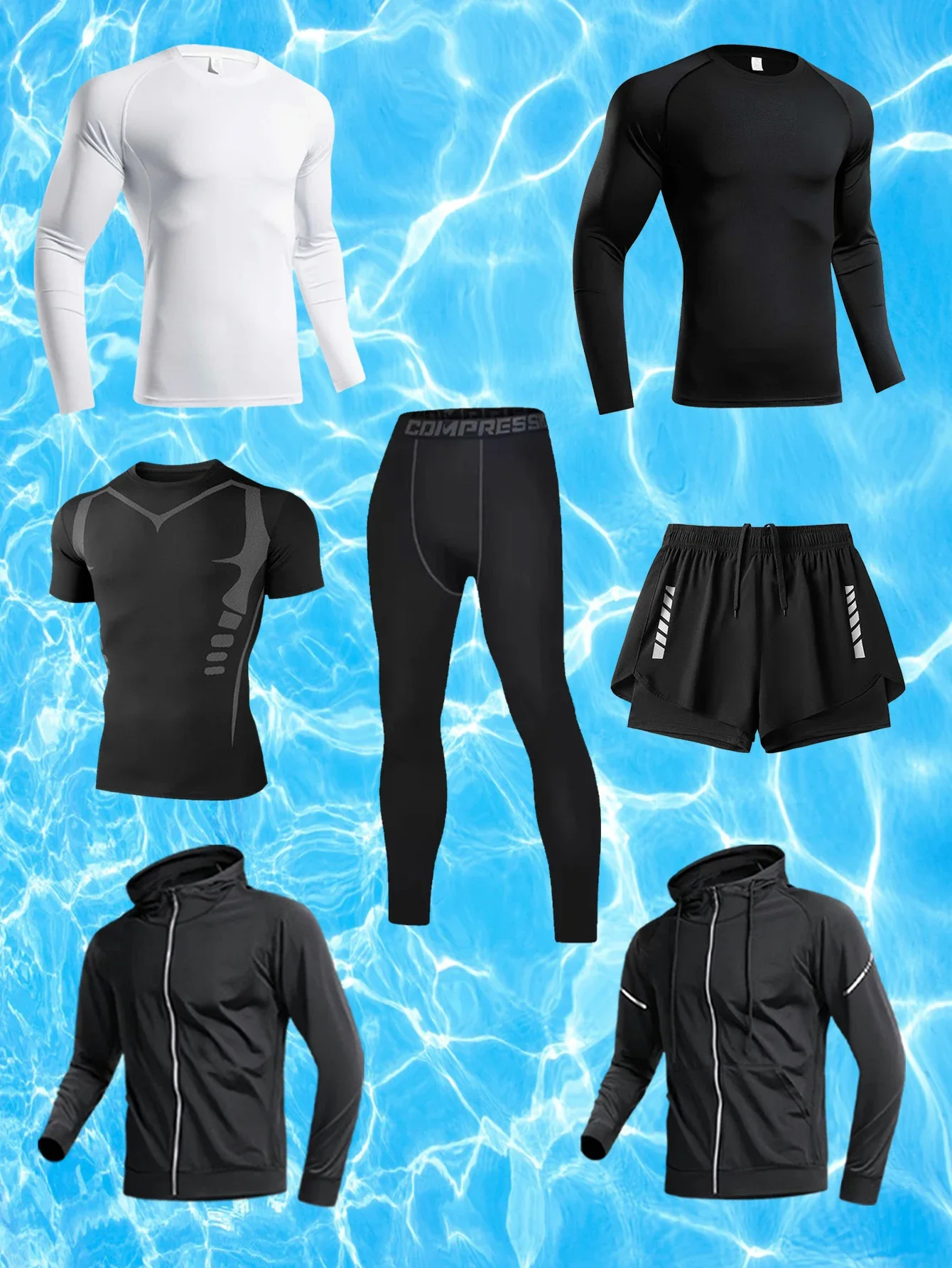 Abbigliamento sportivo da corsa per uomo in autunno e inverno, moda 2025, Allenamento ad asciugatura rapida Fitness corsa mattutina Ciclismo