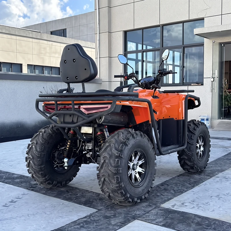 Water Cooled 650cc ATV 4WD Quad Bike All Terrain Vehicle Automatic Chain Drive Switchable 2WD/4WD Button Electric Start