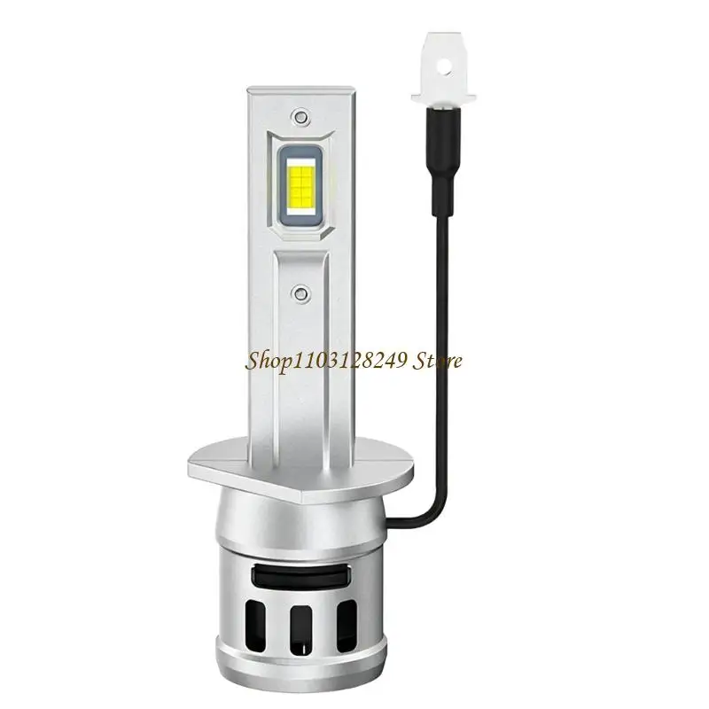 N5KD Direct-Insertion LED Headlamp Bulb with Adjustable Base, 2-Sided Emitter Layout and Metal Body for Vehicle Headlight