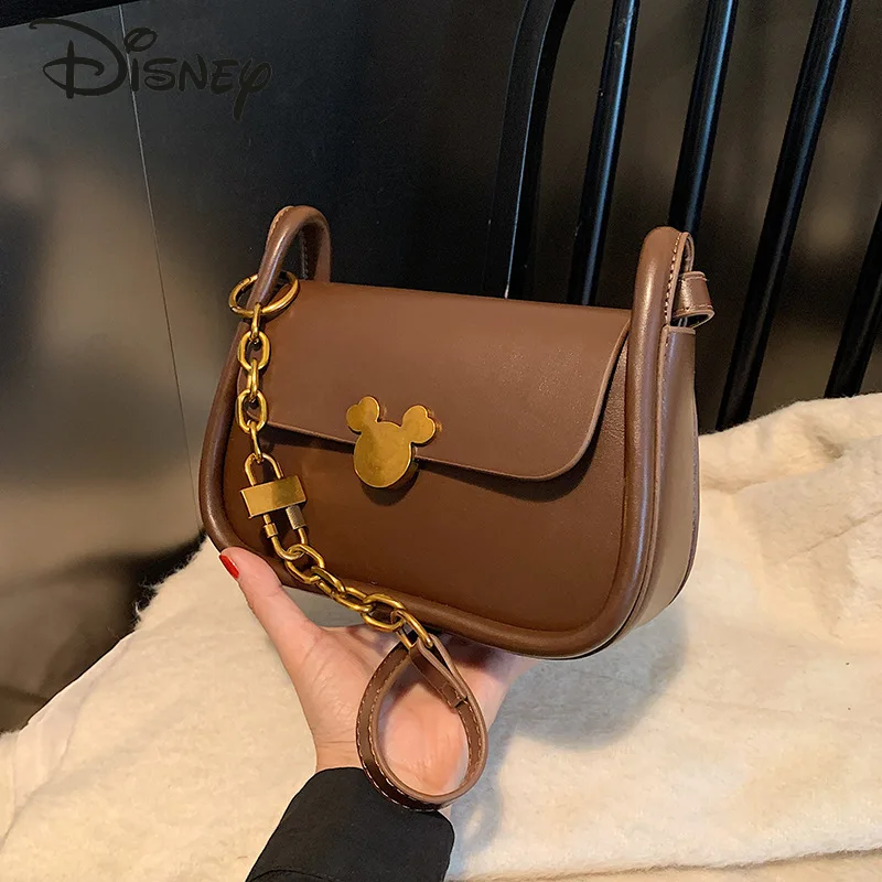 

Disney Mickey New Women's Crossbody Bag Fashionable High Quality Women's Shoulder Bag Solid Color High Grade Women's Bag