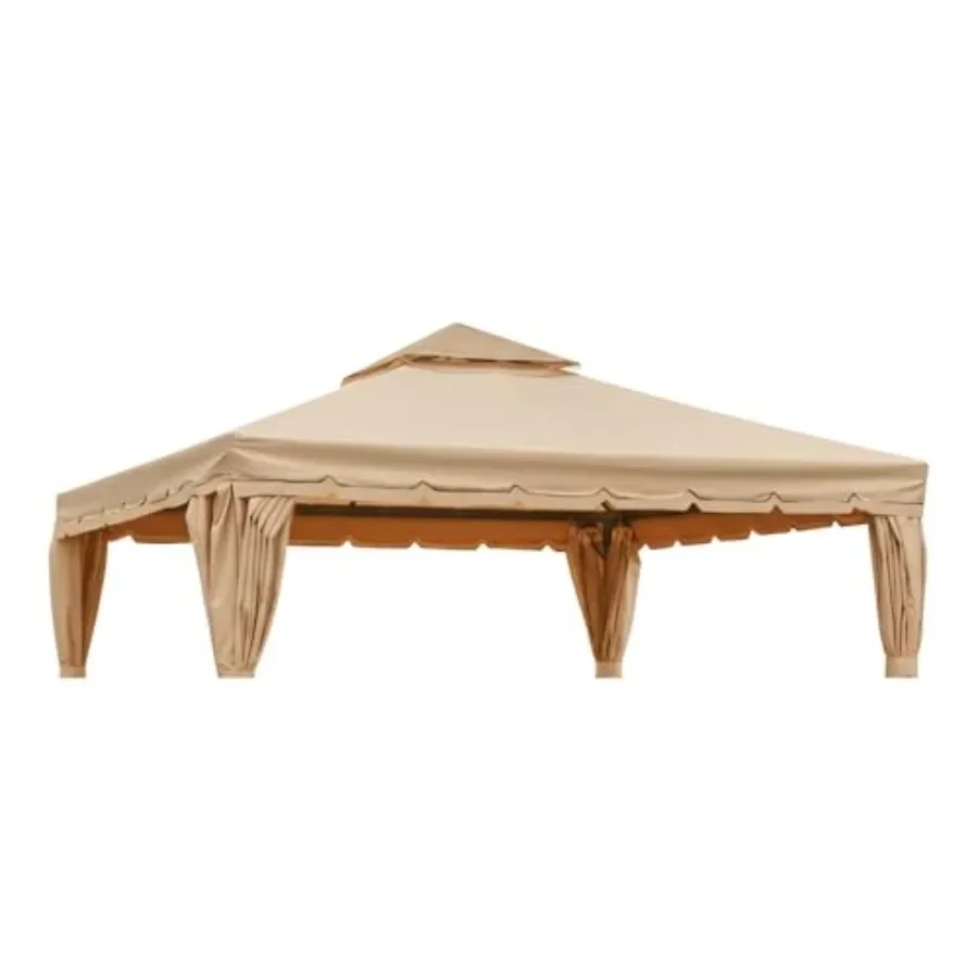 Reinforced RipLock 350 Replacement Canopy Top Cover Compatible with Erommy 12' x 12' Square Gazebo Models B088NCCWXF, HWG-027C