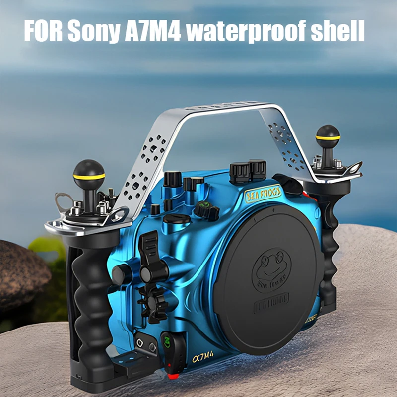 Seafrogs Aluminum Alloy Camera Case Deep Dive Waterproof 100M Cover For Sony A7 M4 Underwater Photography Equipment SF10002