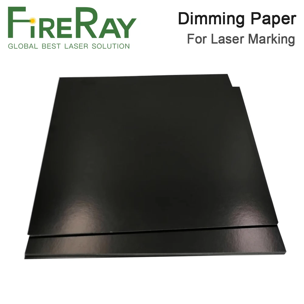 FireRay 30 ชิ้น/ล็อต Double Faced Dimming กระดาษเลเซอร์เส้นทางปรับสําหรับ YAG เลเซอร์เครื่องหมายเครื่อง
