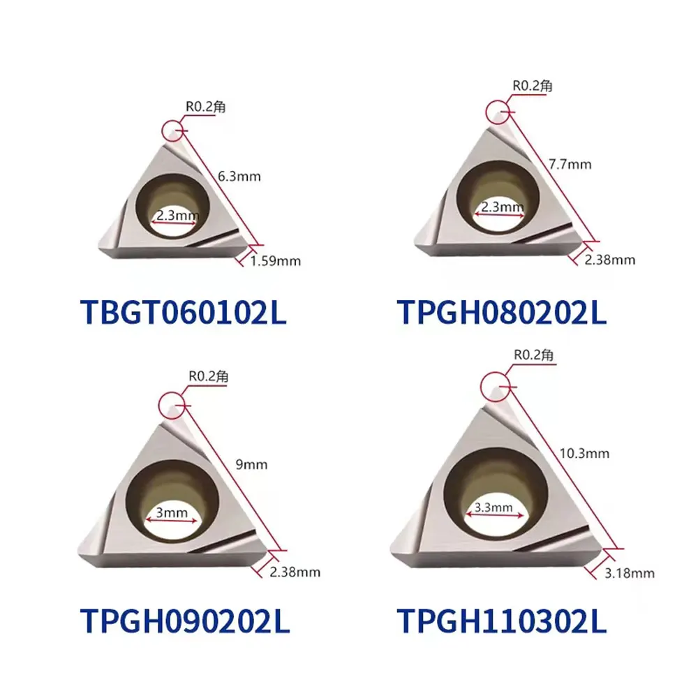 TCGT TPGH0602 TPGH0902 TCGT1102 TPGH1103 TPGH0802 TPGH TBGT EWN NBJ16 EWN carbide inserts blade Aluminum Turning Metal carbide