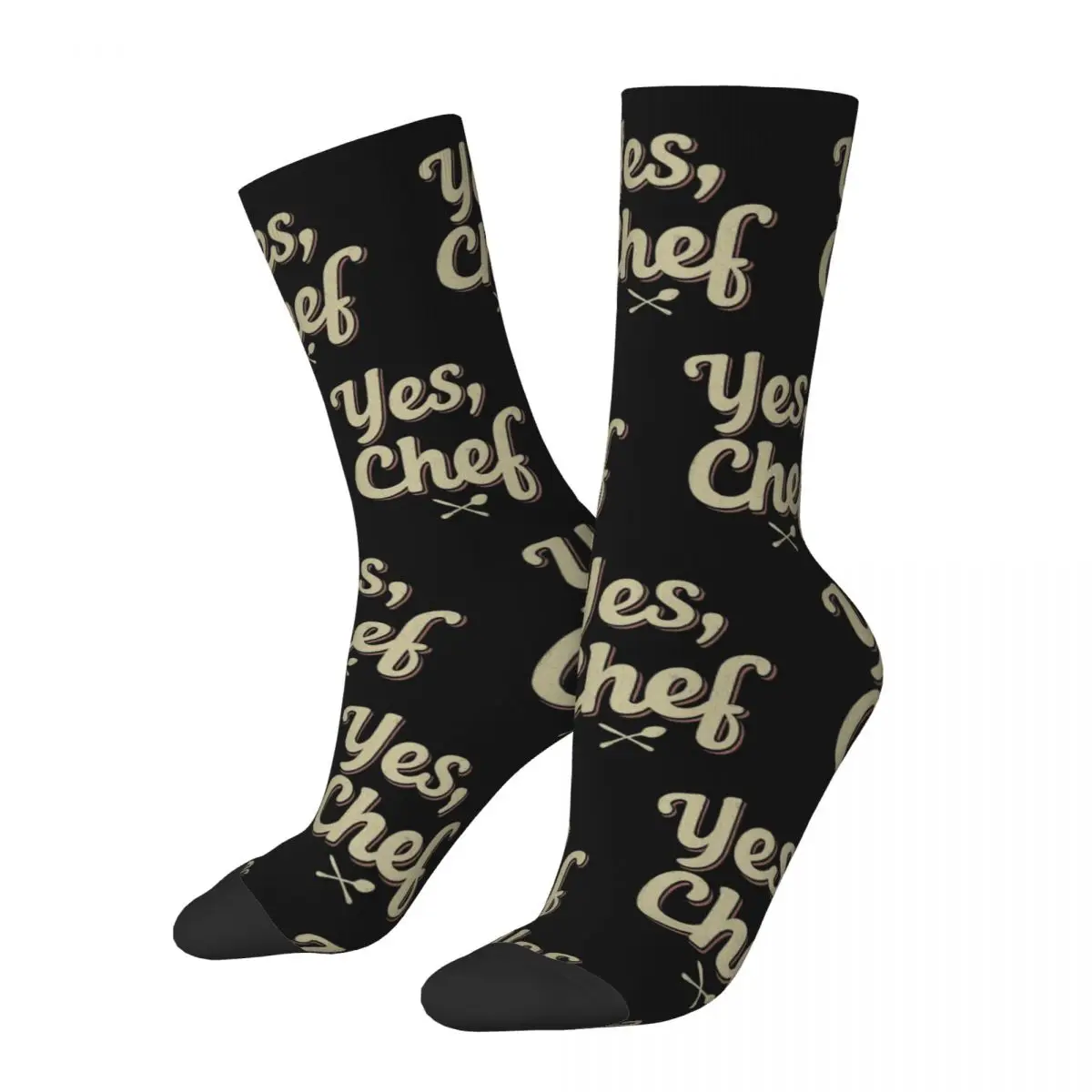 Yes Chef The Bear Vintage Socks Men's Women's Funny Happy Jeremy Allen White Socks High Quality Middle Tube Socks Gifts