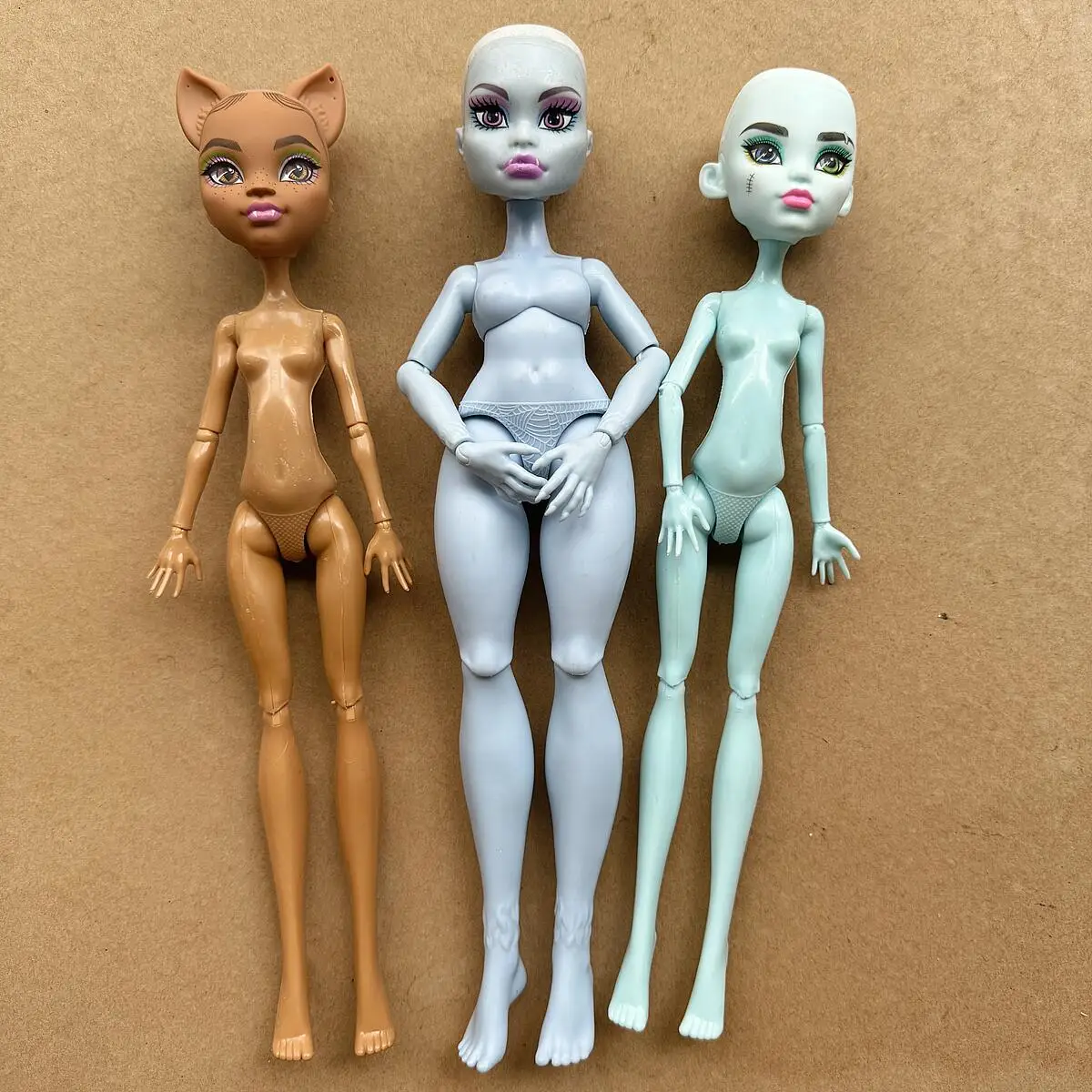 1/6 Scale Blue Brown Skin Tone Monster Doll DIY Replacement Hands And Arms for Collectible Figures