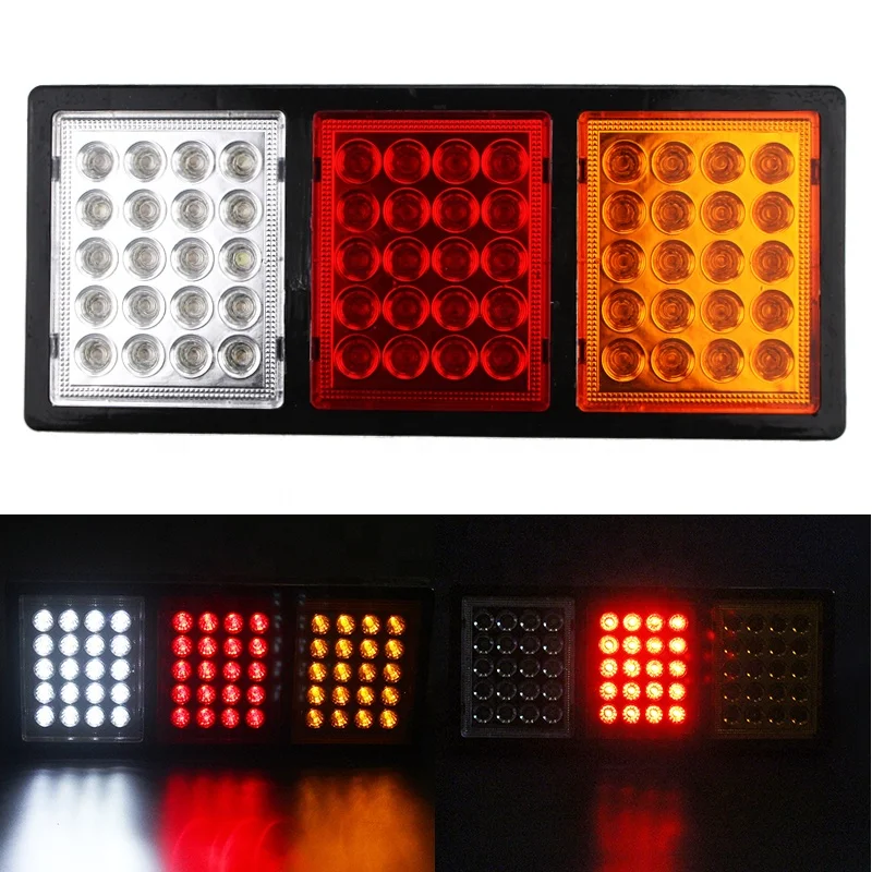 Attractive Price New  Super Bright 60 LED 100% Waterproof Trailer Connector Adapter Tail Light