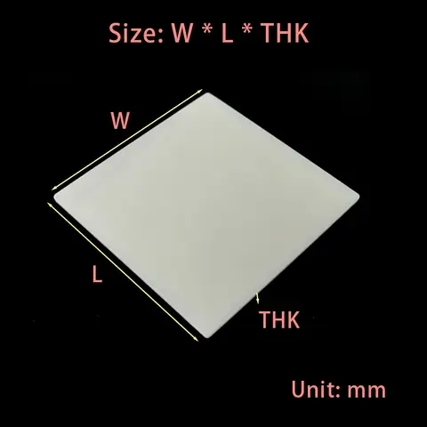 0.1/0.15/0.2/0.3-20mm Aluminum Nitride Ceramic Sheets, AlN High Thermal Conductivity Insulating Plates