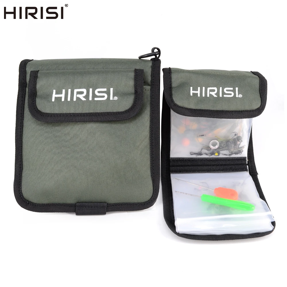 Hirisi Fishing Rig Bag Tackle Accessory Storage Carp Fishing Rigs Hair Rigs Wallet Transparent Carry Bag Angling Tackle Holder