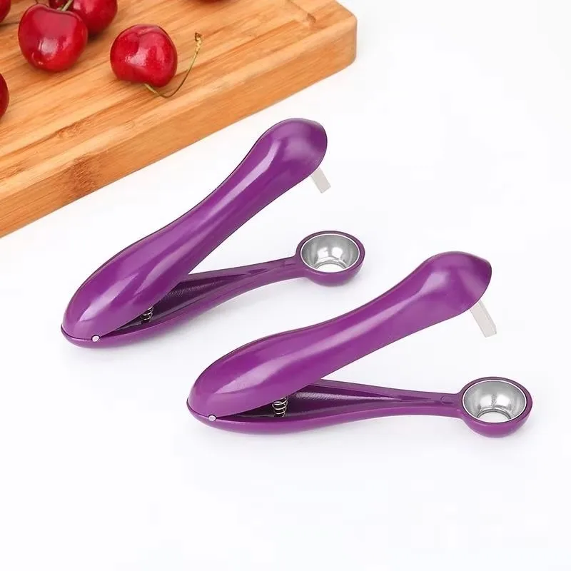 1-6pcs Cherry Seed Tool Cherries Creative Kitchen Gadgets Fashionable Easy Cherry Fruit Core Seed Remover Fast Enucleate Squeez
