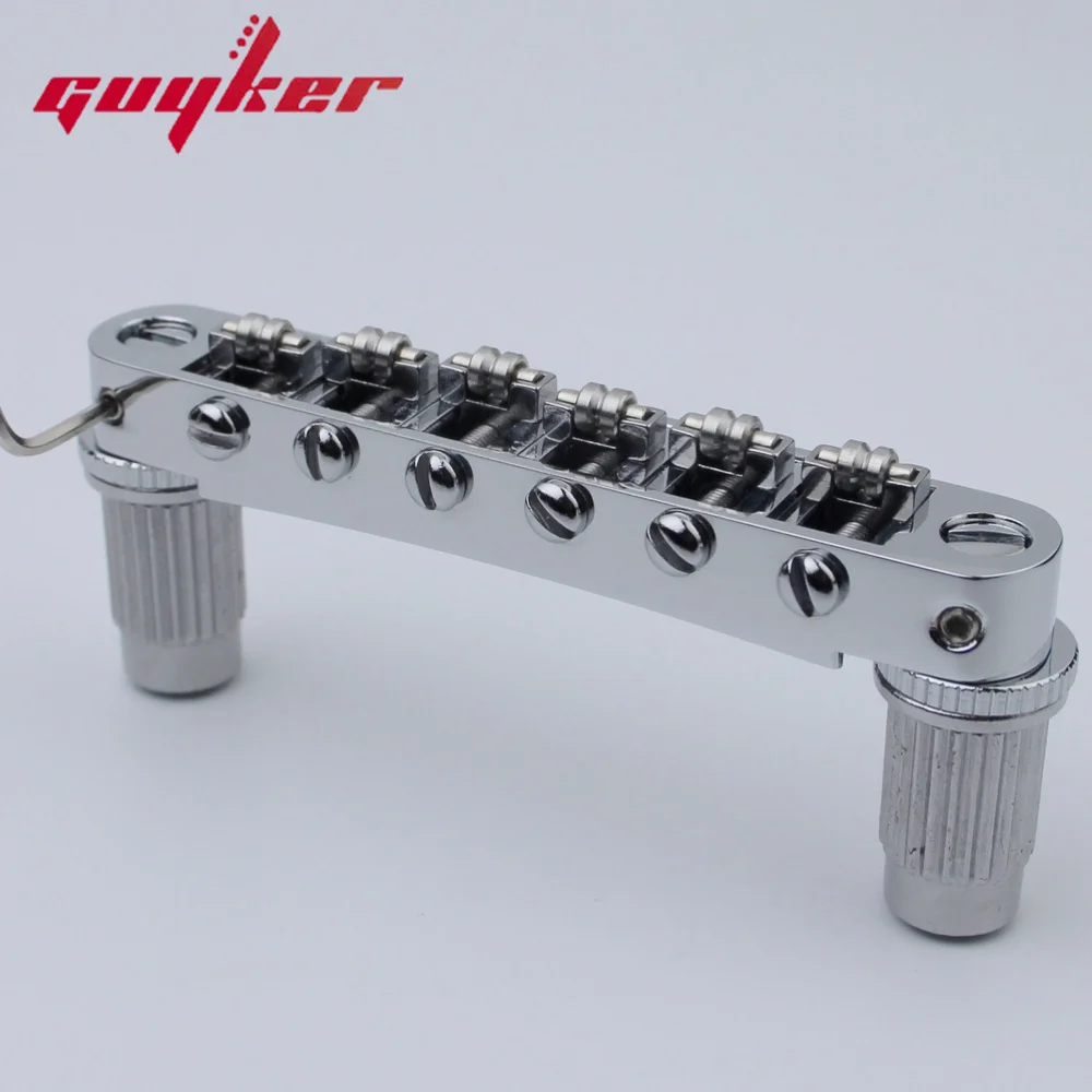 Guyker Tune-O-Matic Roller Saddle Guitar Bridge For LP SG 6 String Guitars