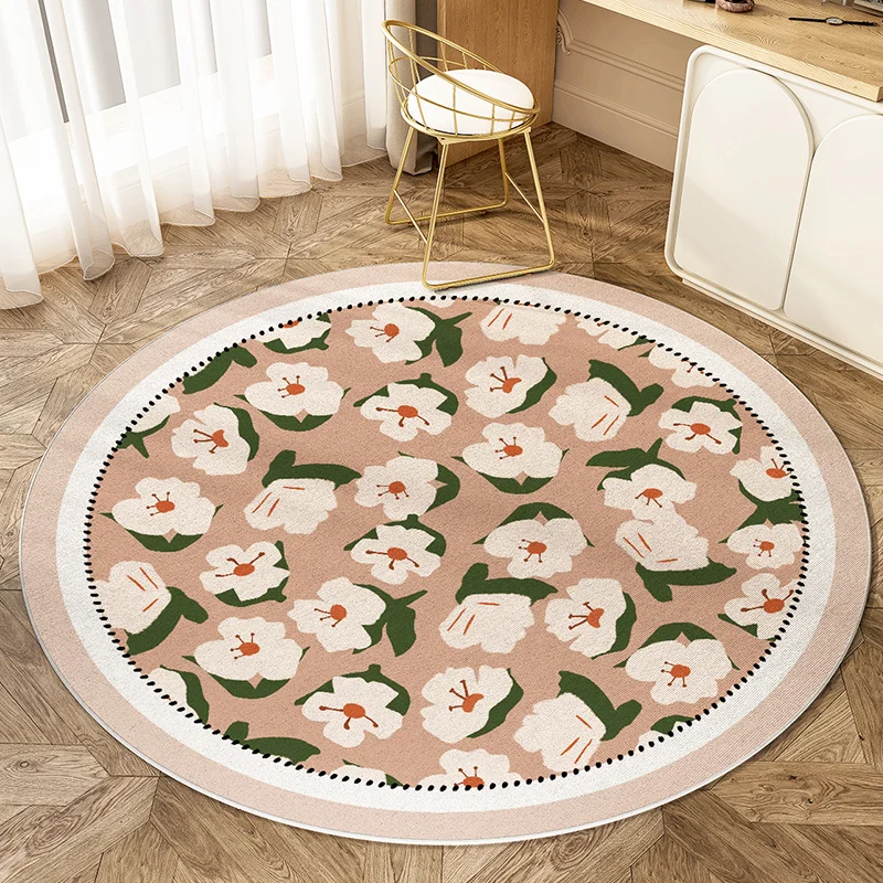 Fresh Literary Style Crystal Velvet Mat – Durable Floor Rug for Study, Bathroom, Kitchen & Living Room Home Decoration