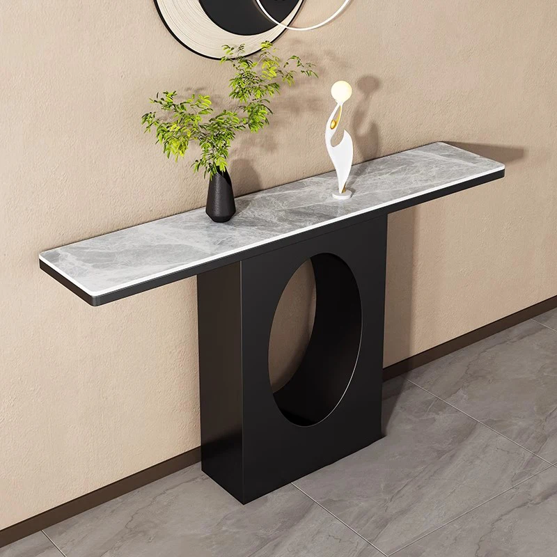 طاولات وحدة التحكم الحديثة تصميم تخزين المداخل الفاخرة الجدول ديكور أثاث غرفة المعيشة Consola De Entrada De Casa