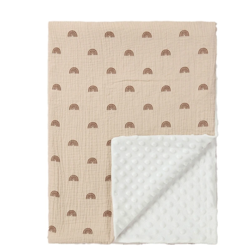 Couverture unisexe pour bébé, couverture multi-motifs avec support à pois, enveloppement doux essentiel pour les nouveau-nés,