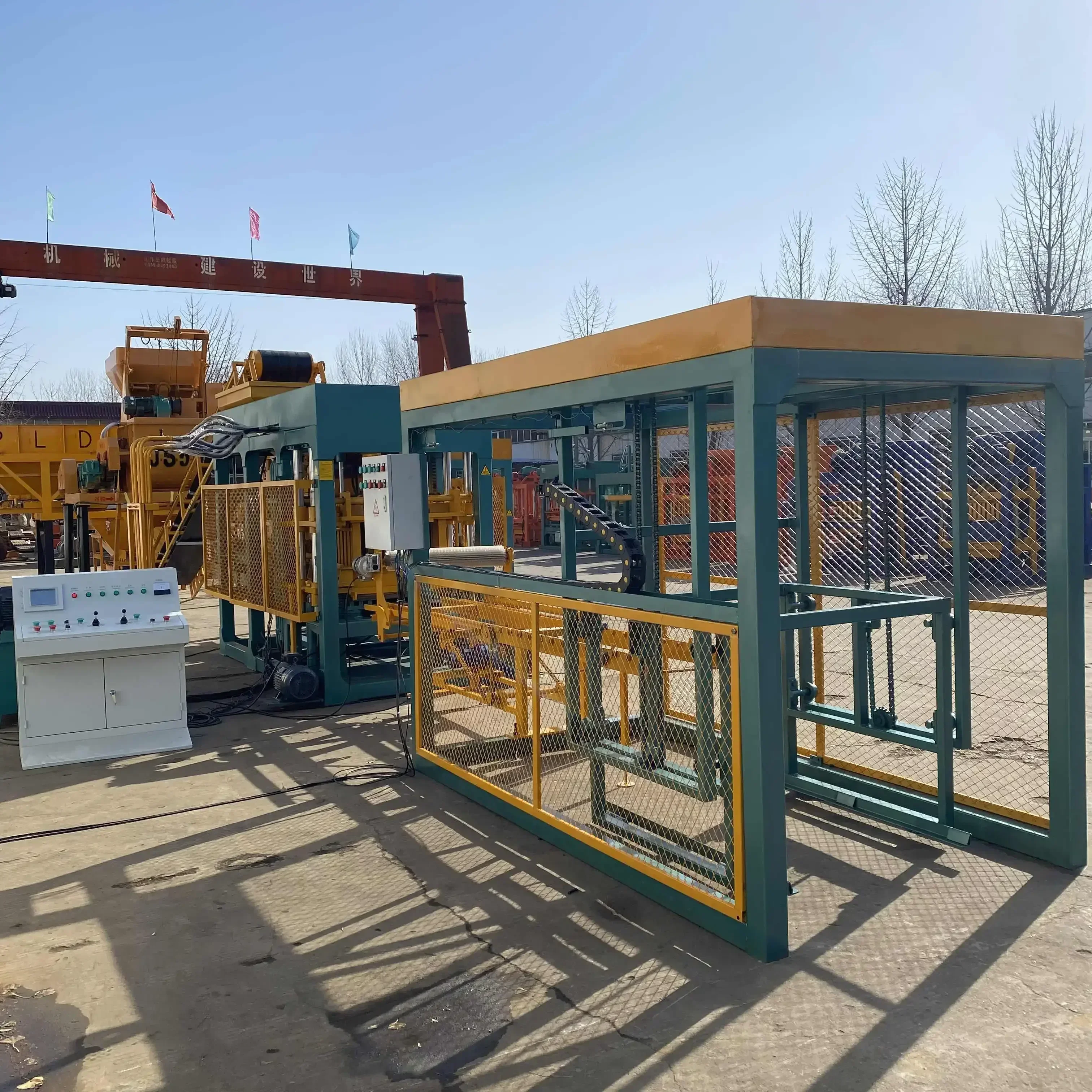 Hot sale QT6-15  brick making machine concrete block making machine brick for brick machine making automatic