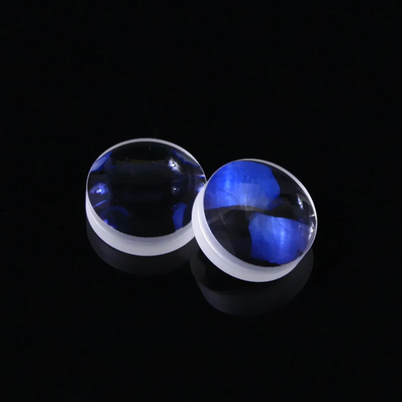 عدسة لونية معززة زجاج بصري H-K9L H-ZF2 16 مم قطر 34 47 مم البعد البؤري المطلي 400-700 نانومتر النطاق العريض