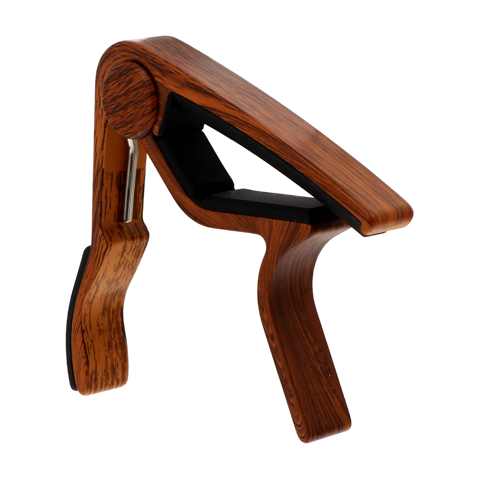 

Aluminium Alloy Guitar Capo for Banjo Ukulele Clip Tuner Folk Accessories Wood Grain Design Easy Use Long Durability Guitar