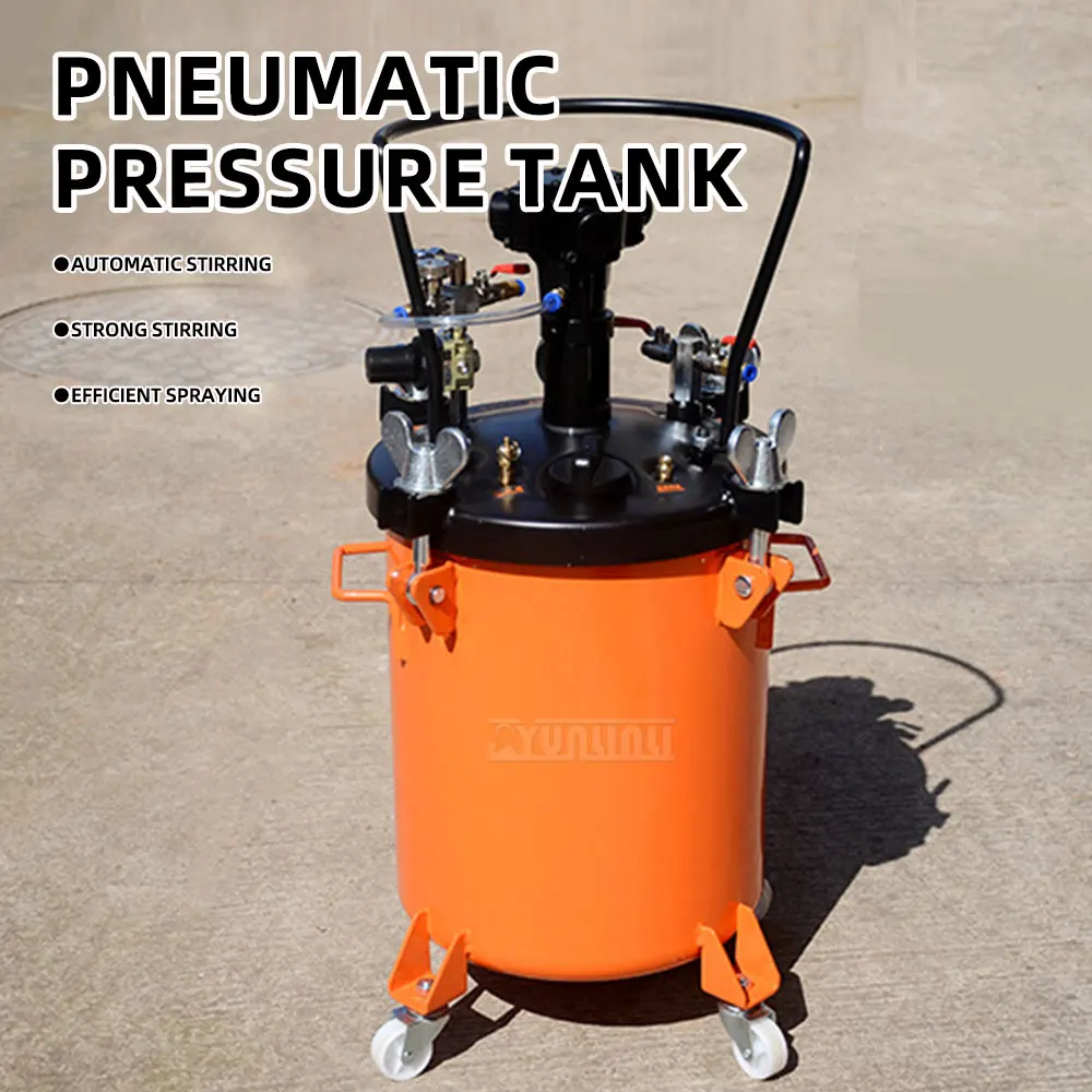 Stainless Steel Coating Machine, Automatic Pneumatic Agitation Pressure Barrel, Paint Pressure Spray Adhesive Agitation Barrel