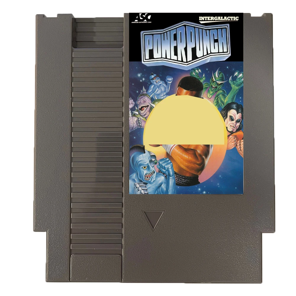 Майк Intergalactic Power Punch для NES Super Games, 72 контакта, 8-битный картридж с игровой картой, для игровой консоли NES в стиле ретро - английский
