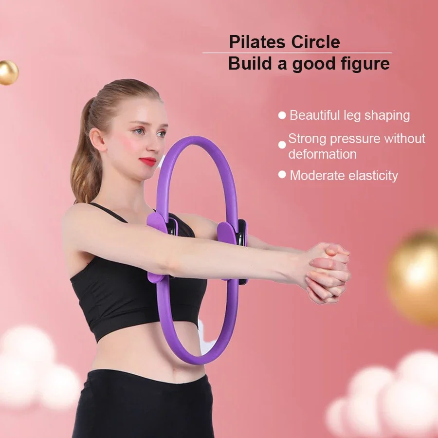 

1pc Yoga Pilates Ring - Durable Non-Slip Exercise Circle Fitness Magic Circle for Toning & Sculpting Pilates Ring Flexibility