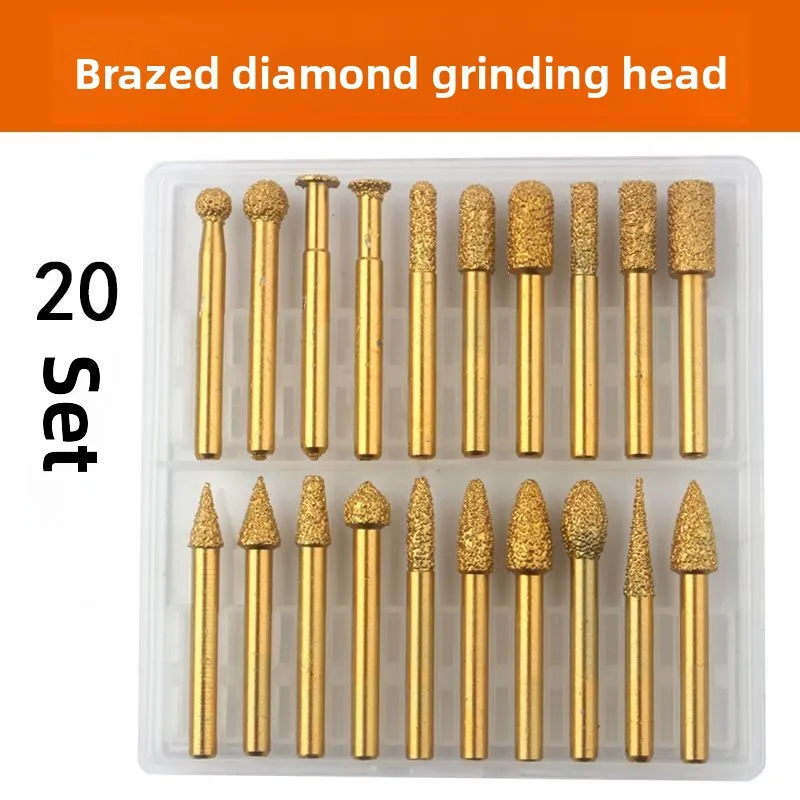 

Diamond Grinding Head/Carbide Rotary File Inner Grinding Head/Hand Drill Gold Steel Sand Grinding/ Milling Cutter Tungsten Steel