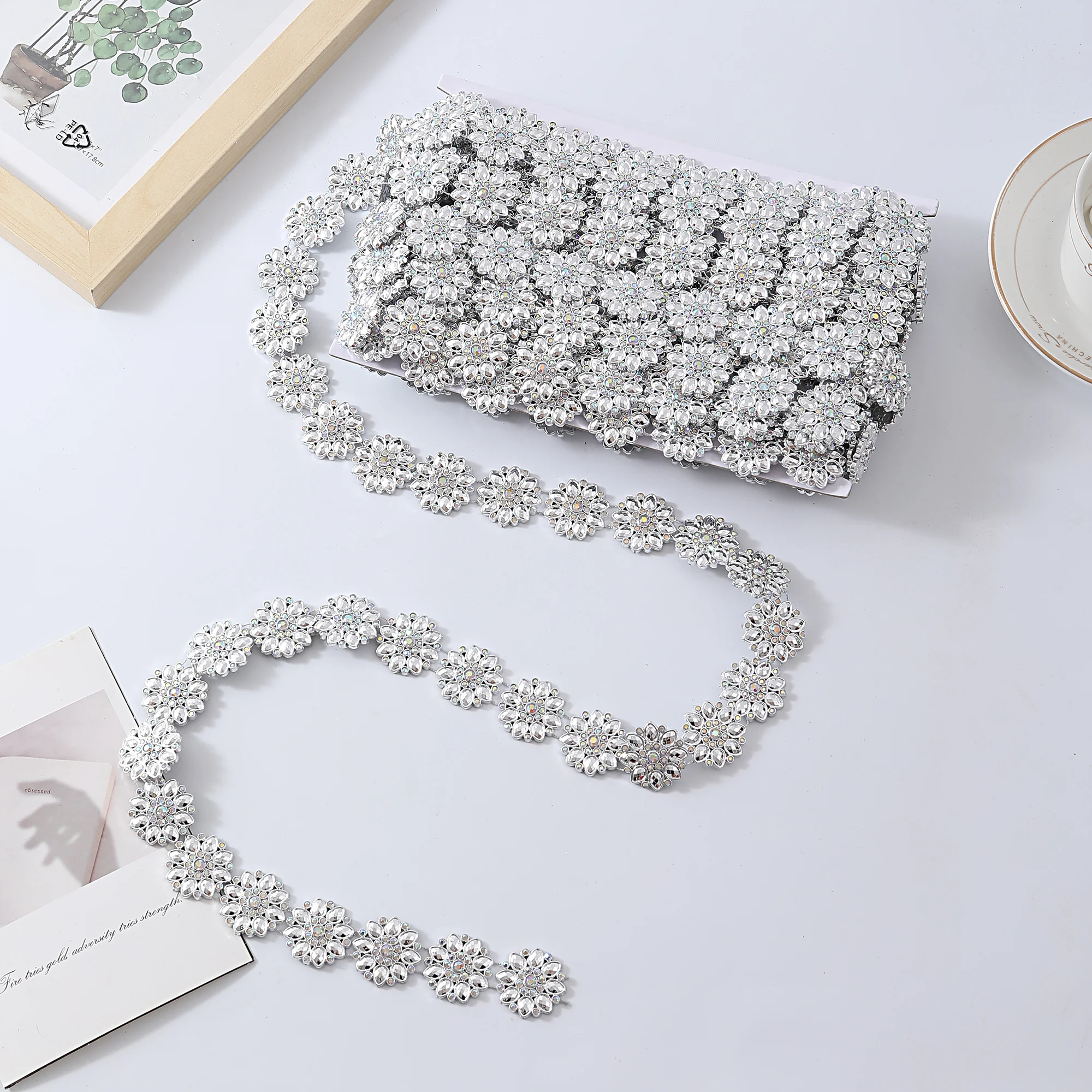 2.6cm Sewing Rhinestones Diy Accessories Fringes for Clothes Jewelry Lace Decoration Fringe Tassels Pendant Fabric Lace Hat Trim