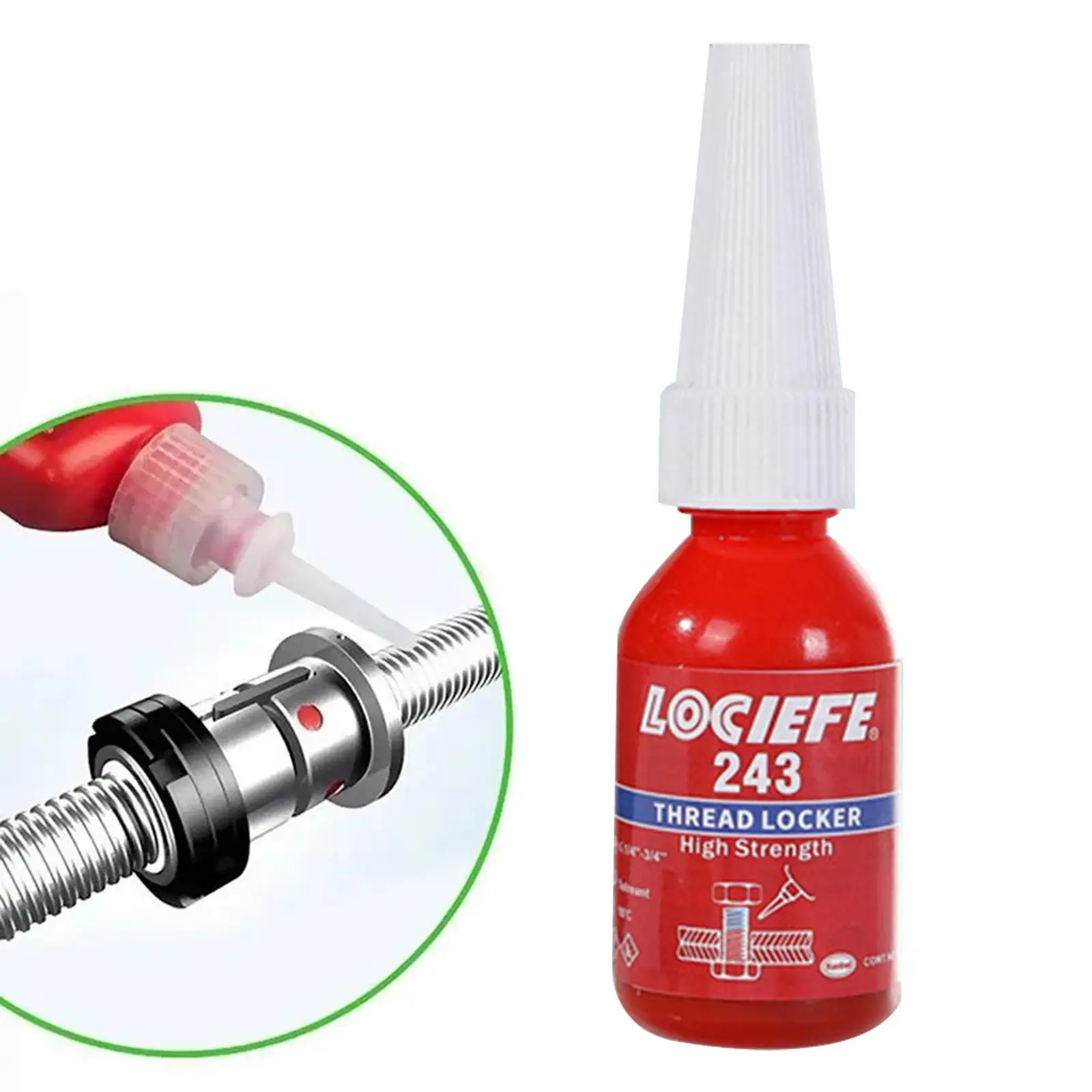 糸ロックエージェントロック、スレッドロッカー243、防水シールファスナー、繊細な金属接着剤