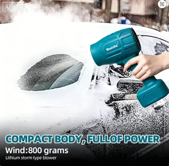 

Makita 30000 RPM TurboJet Fan Powerful 18V Electric Air Duster Rechargeable Blower with Light for Vehicle Cleaning