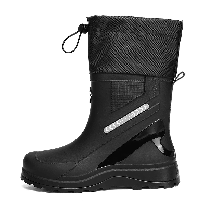 

Fashion Men's Rain Shoes Waterproof Casual Design Large Size Men's Shoes Lightweight Footwear Men's Women's Rain Boots