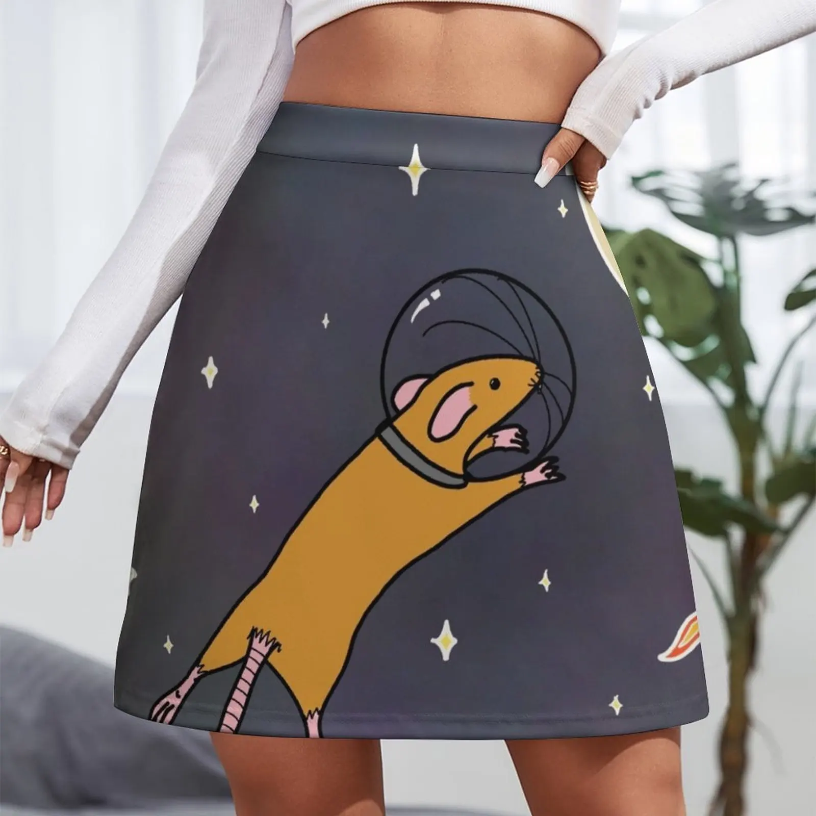 The Moon is Cheese Mini Skirt Evening dresses Female skirt