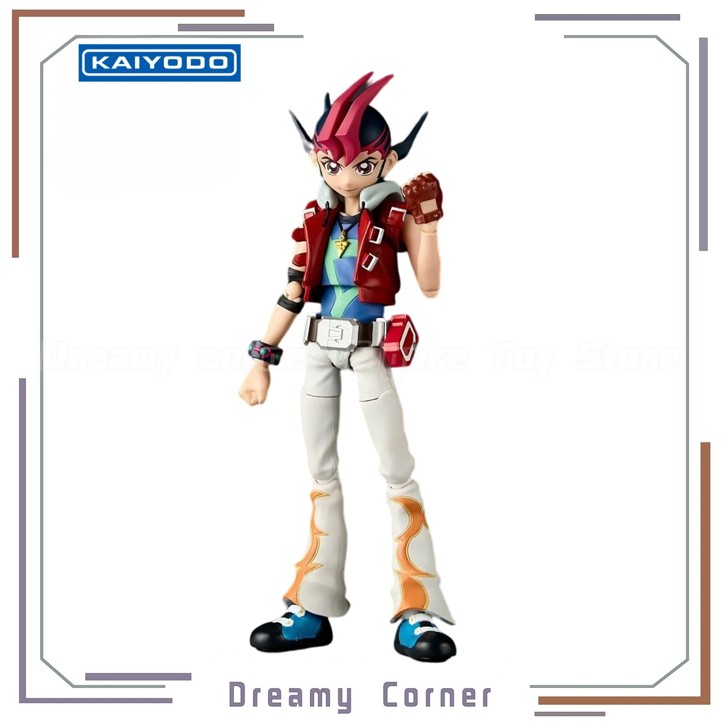 

【In Stock】Original KAIYODO Revoltech AMAZING YAMAGUCHI Yu-Gi-Oh! ZEXAL Yuma Tsukumo Astral Mobile Action Figure Model