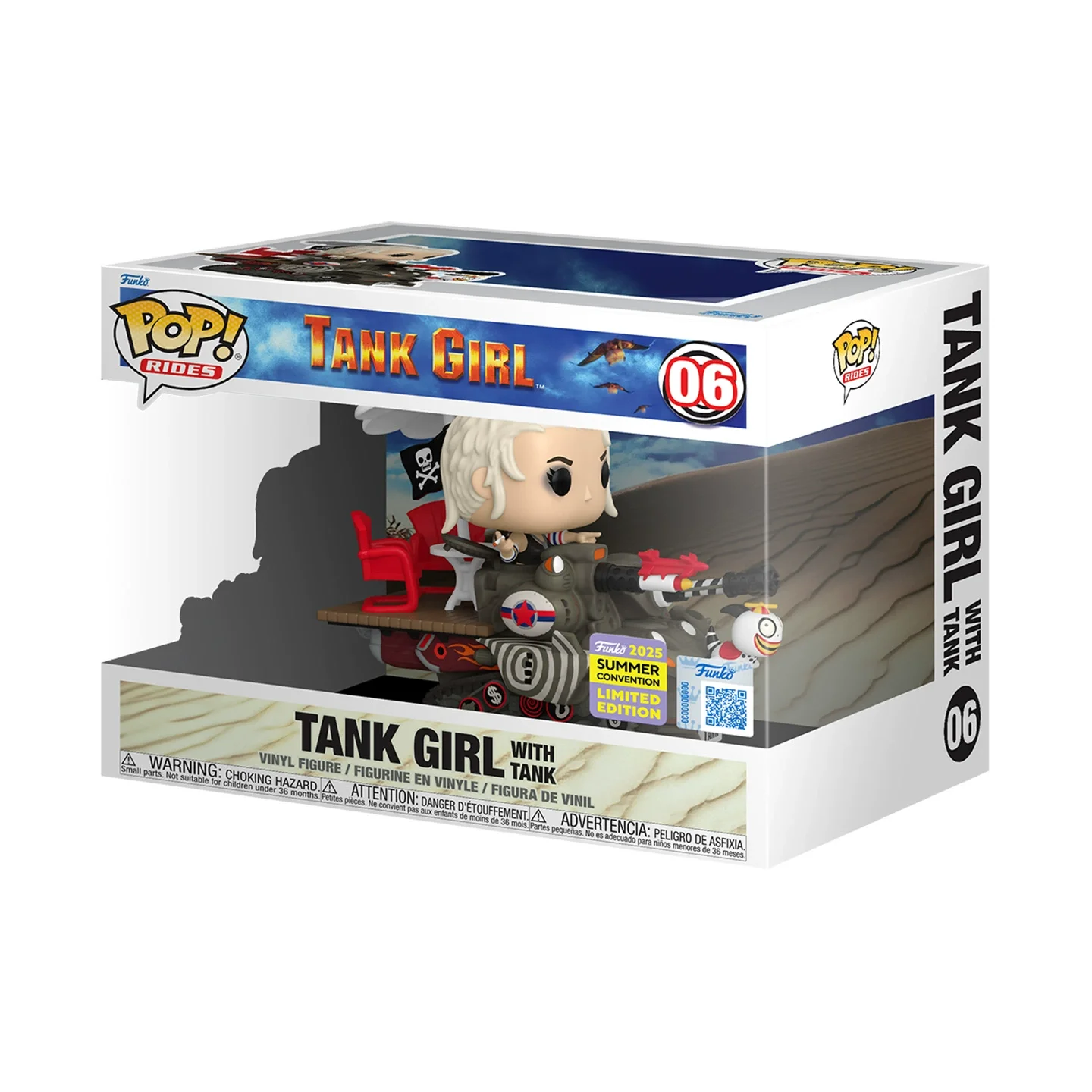 

Tank Girl Funko Pop SciFi Rides Deluxe Tank Girl with Tank Peripheral Figurines Toys for Boys Gift Collectible Ornaments