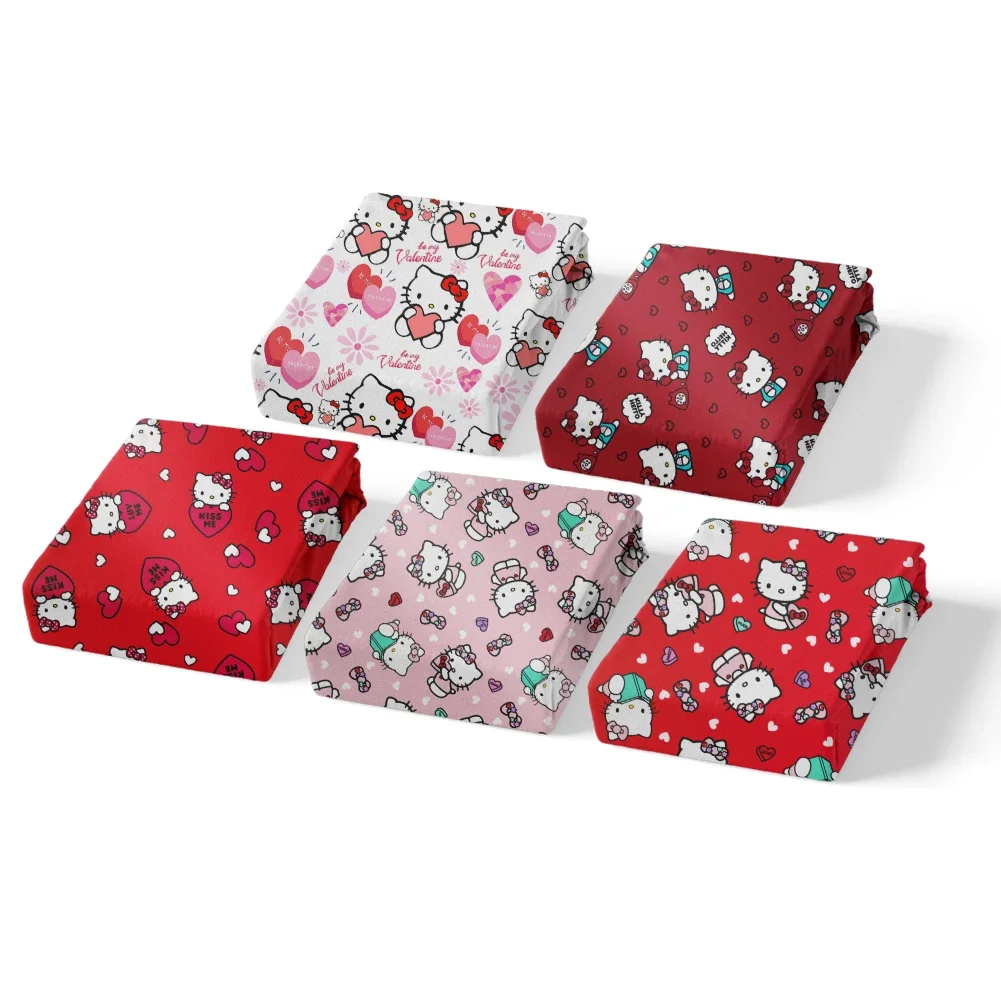 

Hello Kitty Pattern Printed 50X145cm Sanrio Character Twill Bubble Polyster Fabric for Patchwork Quilting Fabrics