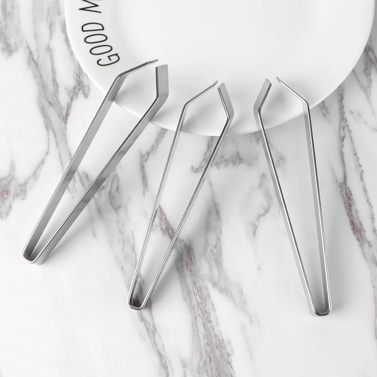 

3Pcs Fish Bone Tweezer Stainless Steel Precision Deboning Tool Comfortable Grip for Kitchen Restaurant Use Fish Bone Tweezer