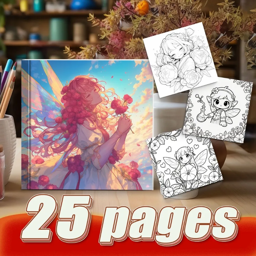 Flower Fairy With Cartoon Skeleton Coloring Sketchbook Unleash Artistic Creativity With Original Graffiti Patterns