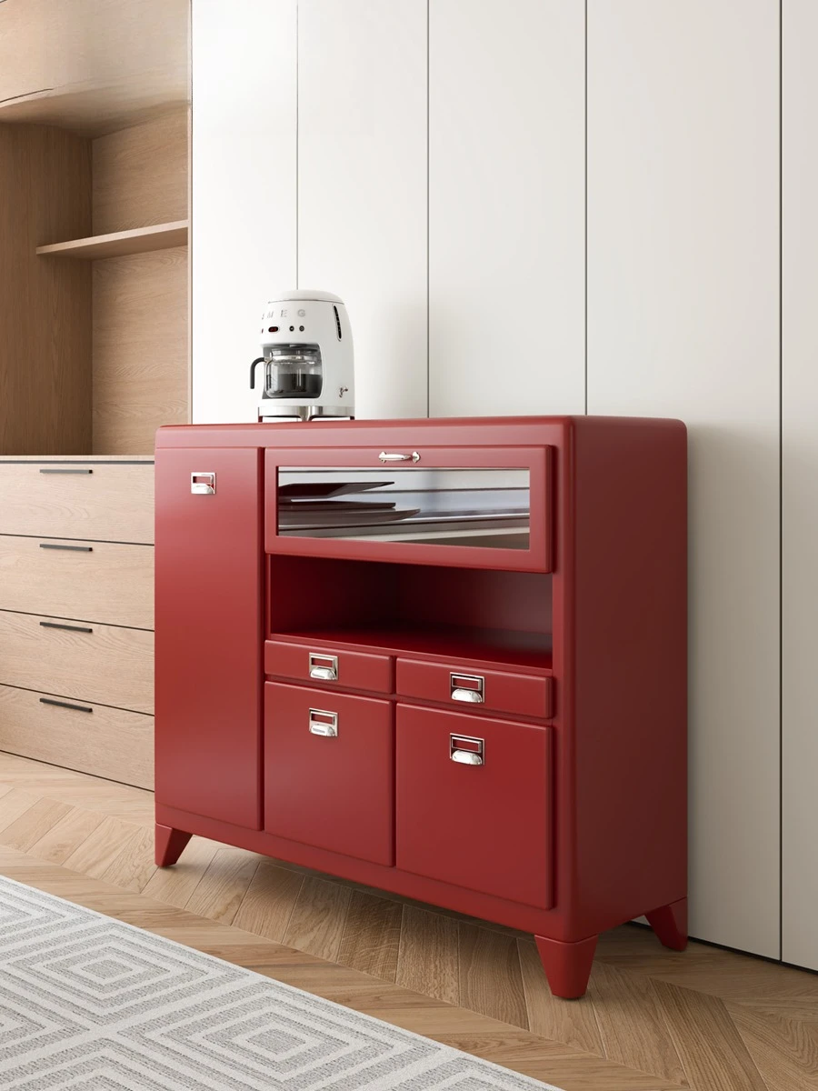 Solid wood tea cabinet, dining side storage cabinet, figure cabinet, household living room
