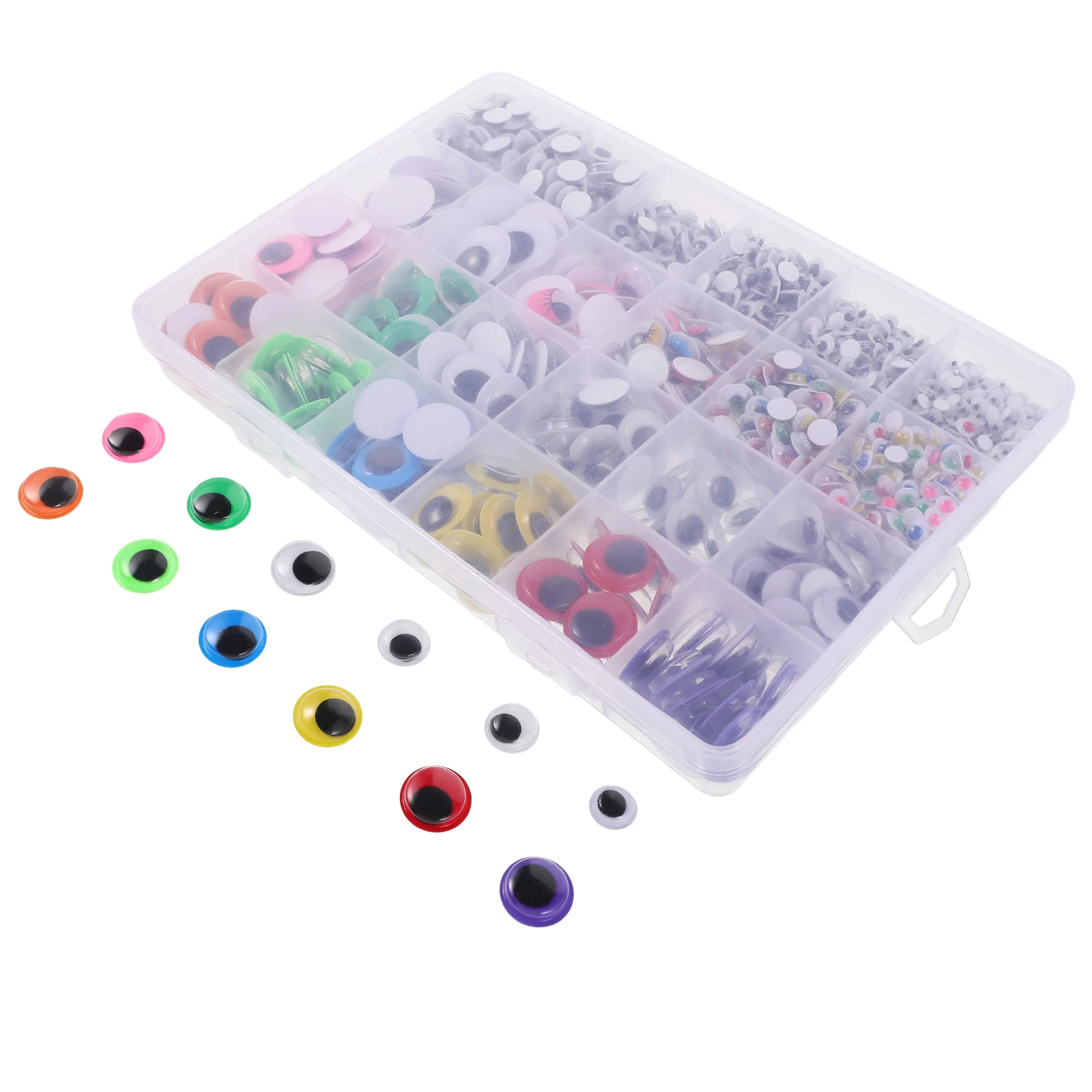 

1680 pcs Googly Self Adhesive Crafts Multi Colored Sizes Wiggle Art Projects School Teaching Stuffed Animal Craft Supplies Diy