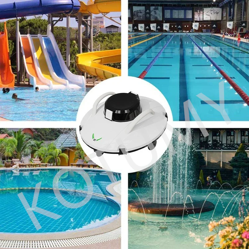 Intelligent Underwater Cleaning Machine Fully Automatic Swimming Pool Cleaning Robot Wireless Underwater Sewage Suction Machine