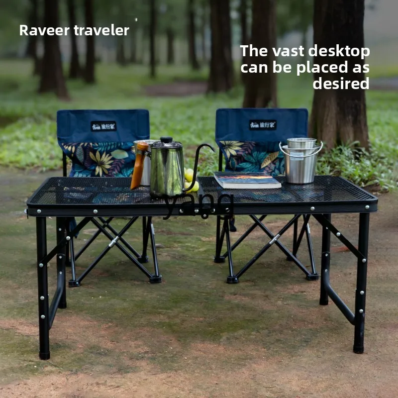 Lmm1 outdoor folding table portable sketch fishing table ultra-light double-sided table
