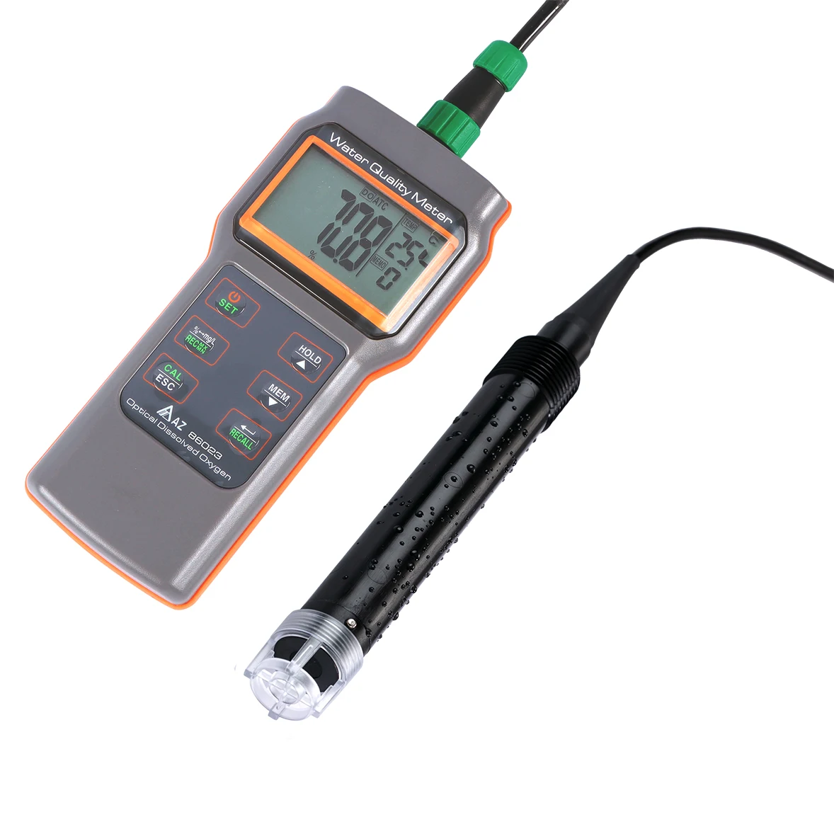 

IP67Economic Portable Handheld Fluorescence Method Dissolved Oxygen Meter for Fish Pond Aquaculture Wastewater Detection AZ86023