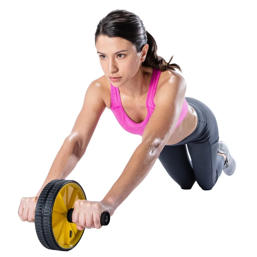 عجلة البطن المزدوجة، قطر 7 بوصات، القوة الأساسية، مدرب البطن