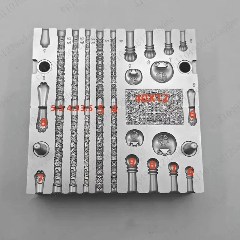 Engraving Mold  Bracelet Steel Mold Golden Hoop Stick Bauhinia Curl Grass Pattern
