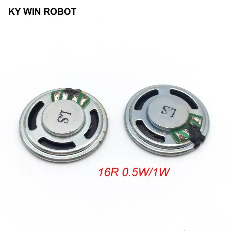 

2pcs/lot New Ultra-thin Mini speaker 16 ohms 0.5 watt 1 watt 0.5W 1W 16R speaker Diameter 23MM 2.3CM thickness 5MM