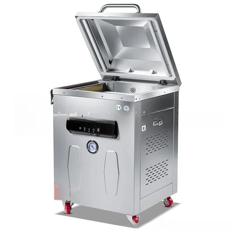 steel cover vacuum packaging commercial automatic wet and dry vacuum sealing machine food vacuum machine