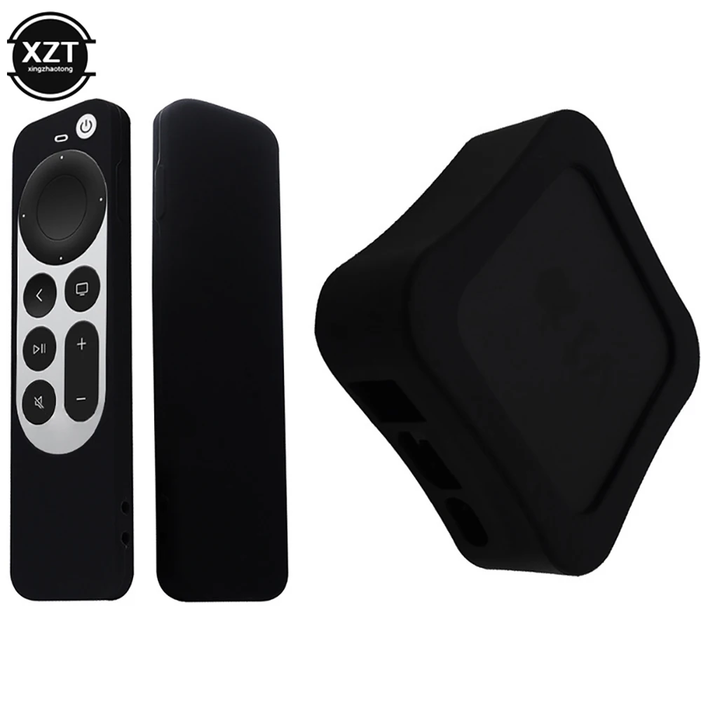 Silicone Remote Case For Apple TV Siri Remote 4K 2021 Remote Control Silicone Protective Cover Set-top Box Protective Case