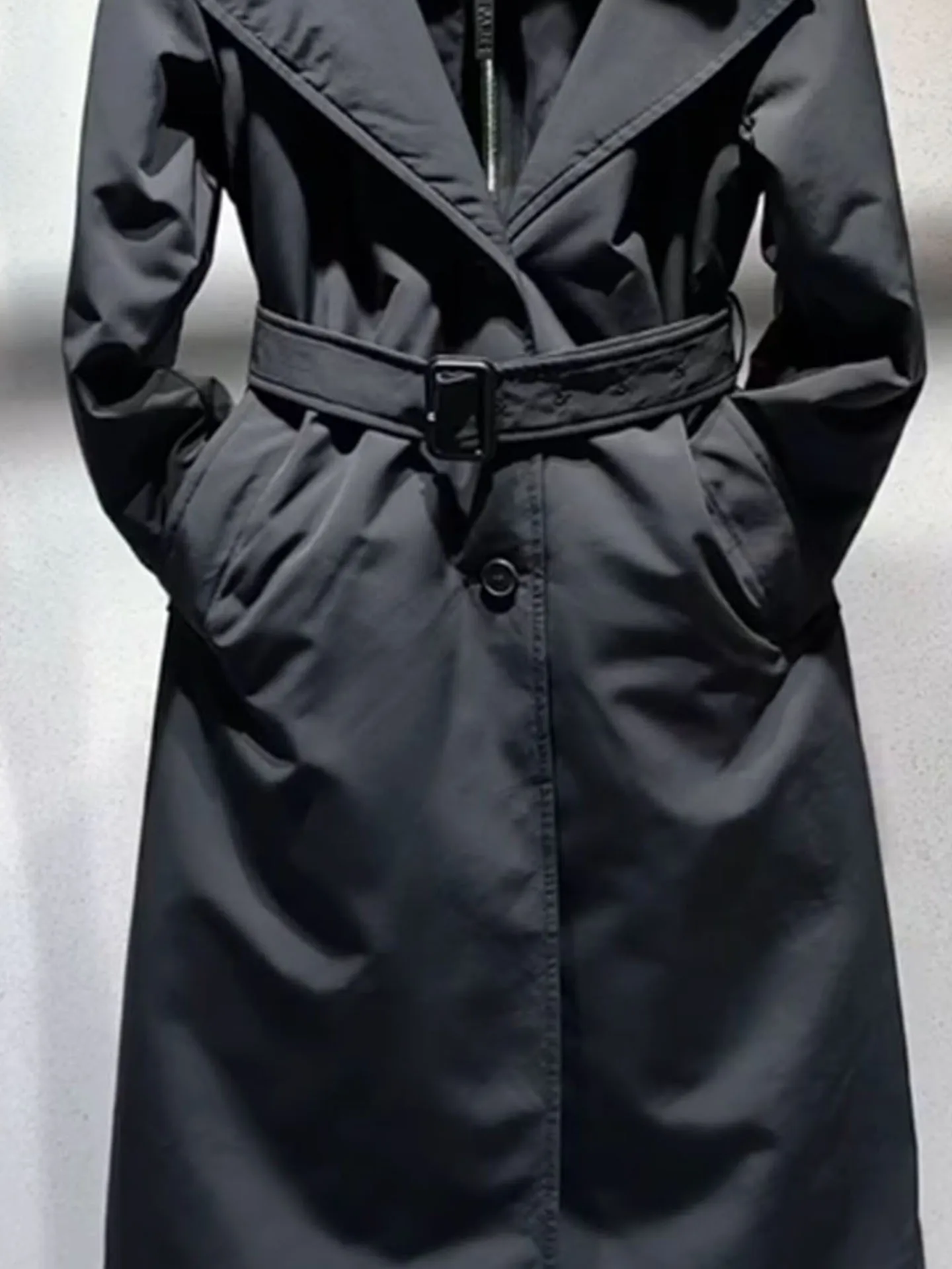 Ele Long Puffer Jaet Damen Bla Kunstpelzmantel Winter Thi Oberbekleidung Faionable ature High-End-Gefühl