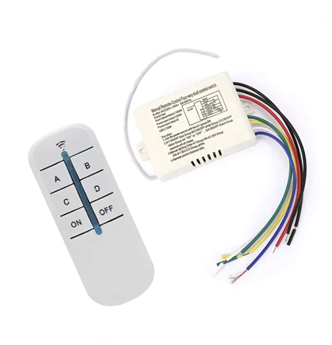 Wireless 220V Digital ON/OFF Remote Control Switch 1/2/3 /4 Way Wall Lamp Receiver Transmitter Product Category Switches